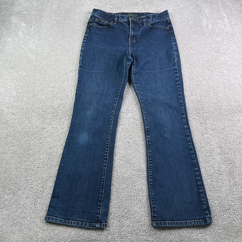 Lauren Ralph Lauren LRL Jeans Womens 6 Blue Classic Bootcut Stretch‎ Denim